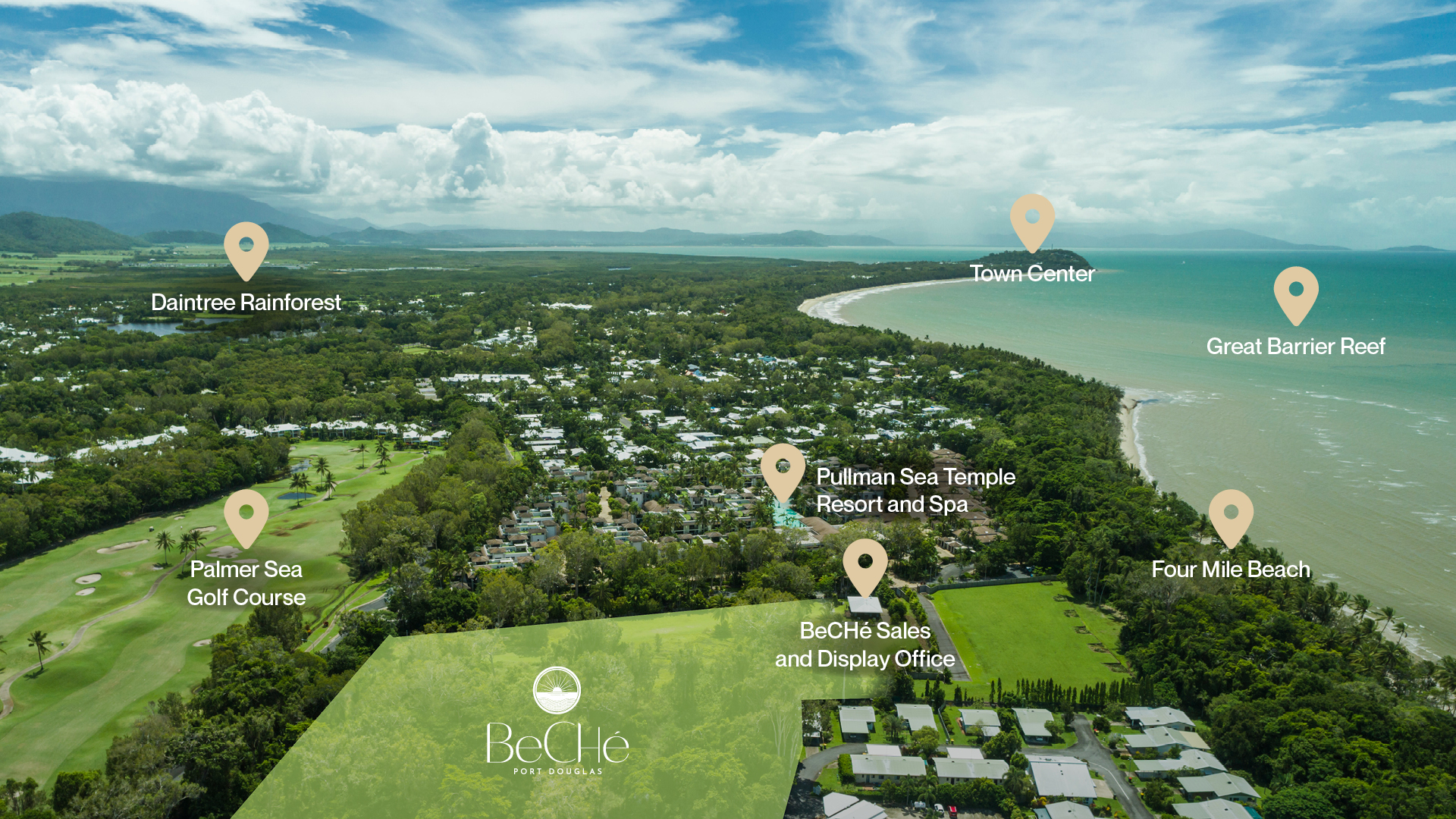 Aerial view of Port Douglas
